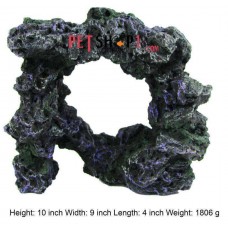 Round Coral Purple Black